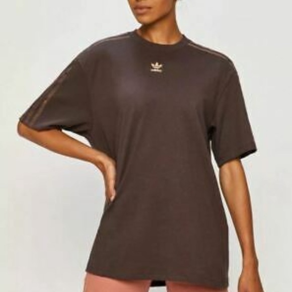 Adidas Boyfriend Brown T-Shirt - Size M - Picture 5 of 5